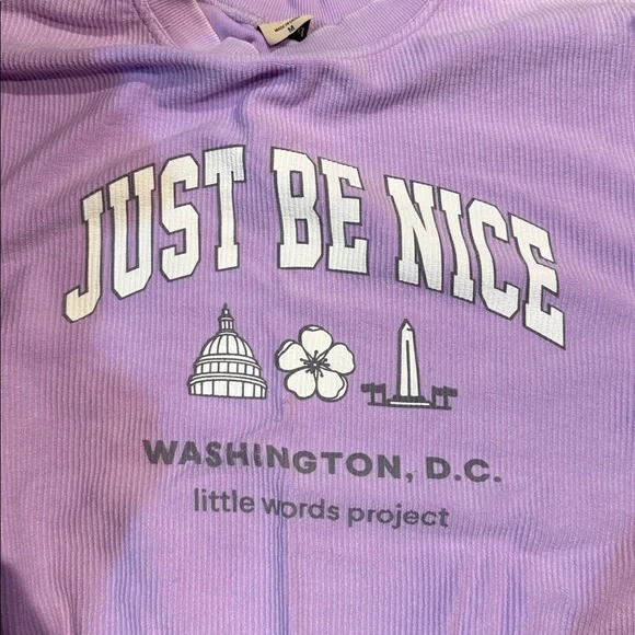 Little Words Project 'Just Be Nice' Sweatshirt - Picture 3 of 3